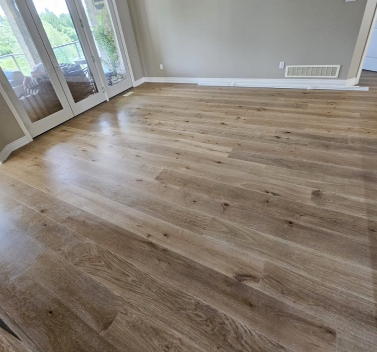 light colored wood grain flooring