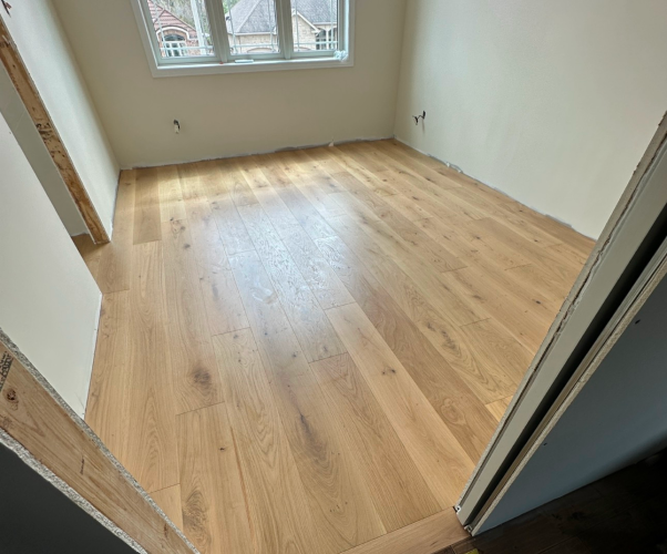 old hardwood flooring in main living area